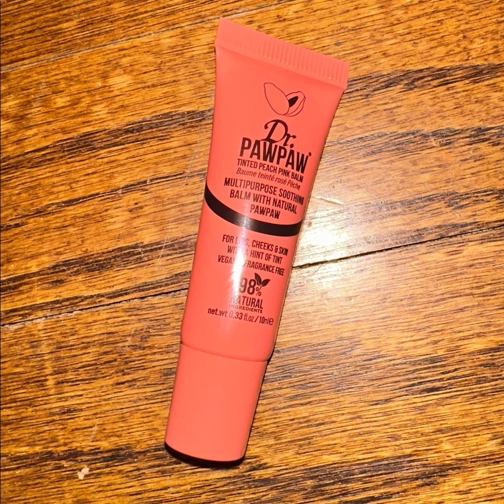 Dr.PawPaw Tinted Peach Pink Balm 98%Nat Ingredients Face Cheek Lips - New No Box